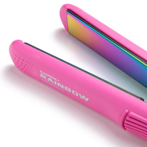 Plancha De Cabello 230°C Rainbow Rosa Gamma Piu