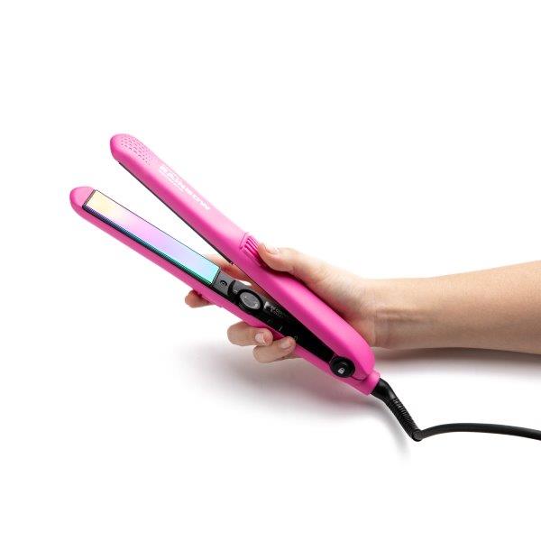 Plancha De Cabello 230°C Rainbow Rosa Gamma Piu