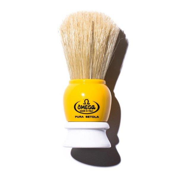 Hisopo Afeitar Blanco Amarillo Omega