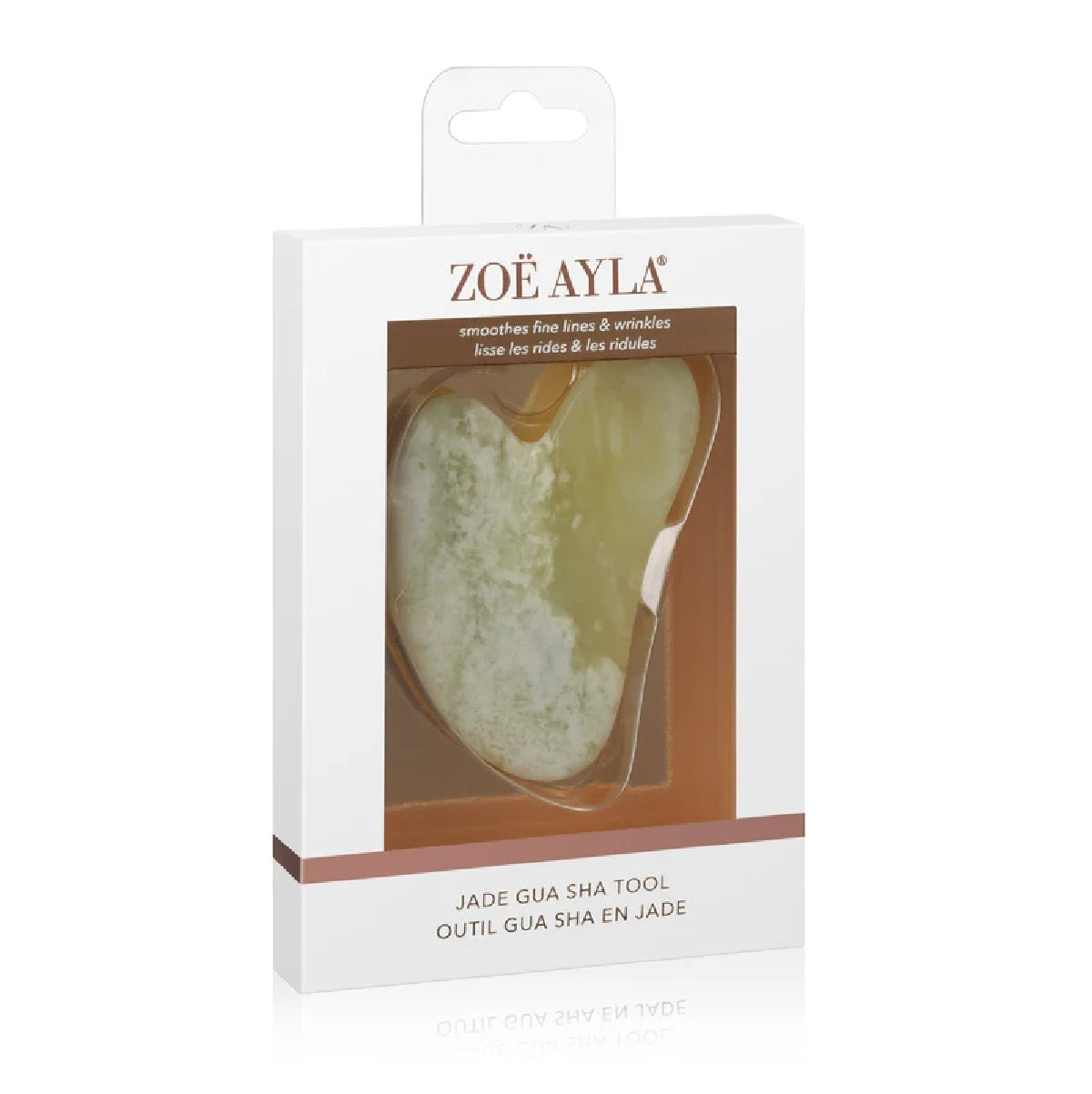 Piedra de Masaje Facial Gua Sha de Jade Zoe Ayla