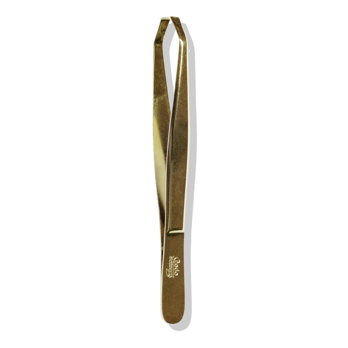 Pinza Cejas 9Cm Chapada En Oro 18K Credo