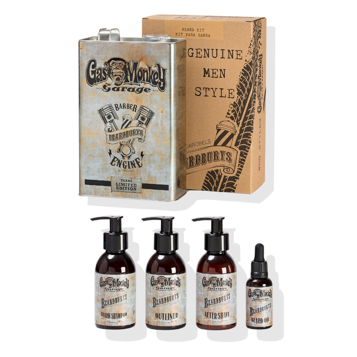 Kit Cuidado Barba Gas Monkey Beardburys