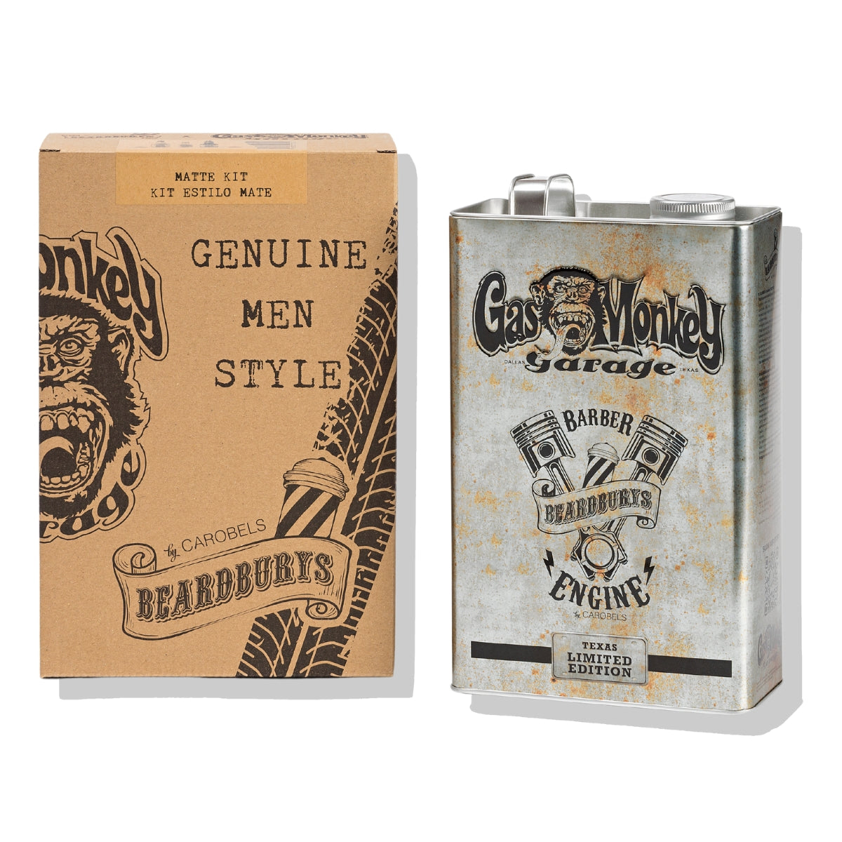 Kit Peinado Gas Monkey Matte Beardburys