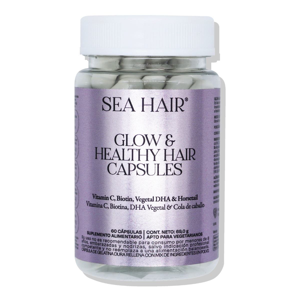 Cápsulas Vitamina Capilar Glow & Healthy Sea Hair