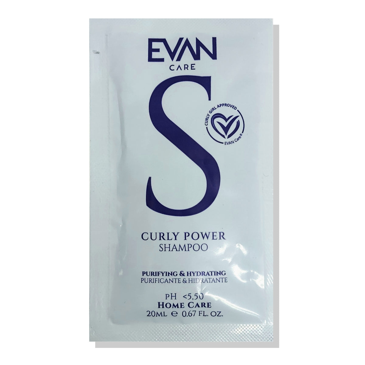 Sachet Shampoo Hidratante Curly Power 20ml Evan Care