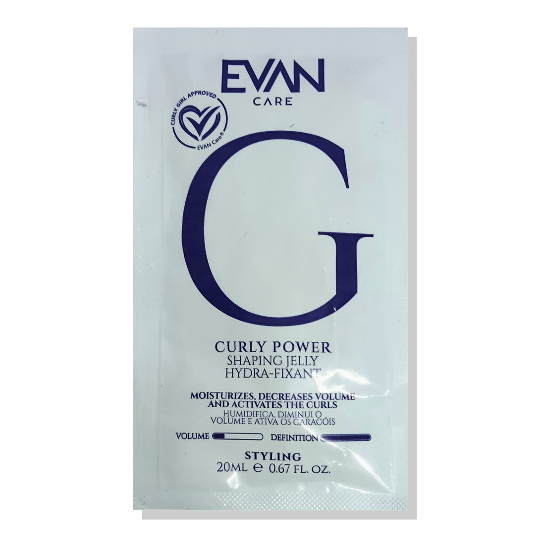 Sachet Gel Modelador Rizos Curly Power 20ml Evan Care